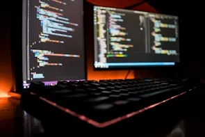 Tastiera nera per computer